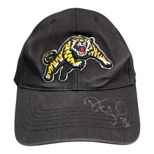 Hamilton Tiger-Cats Hat Cap Fitted Mens One Size Black CFL Football Autographed
